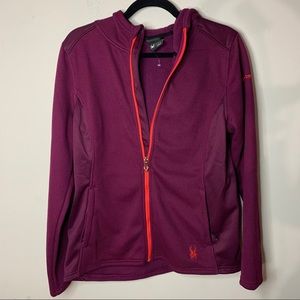 Spyder Layna Full Zip Fleece Hooded Jacket NWOT
